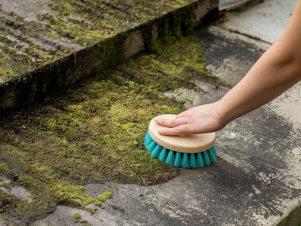Domowe sposoby na mech na betonie