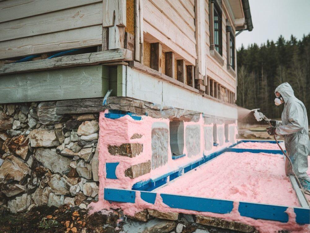 Prace przy ociepleniu fundamentu