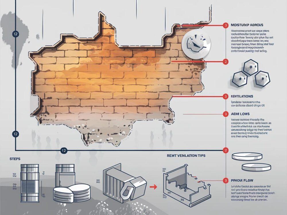 Prace remontowe w pomieszczeniu z wilgocią