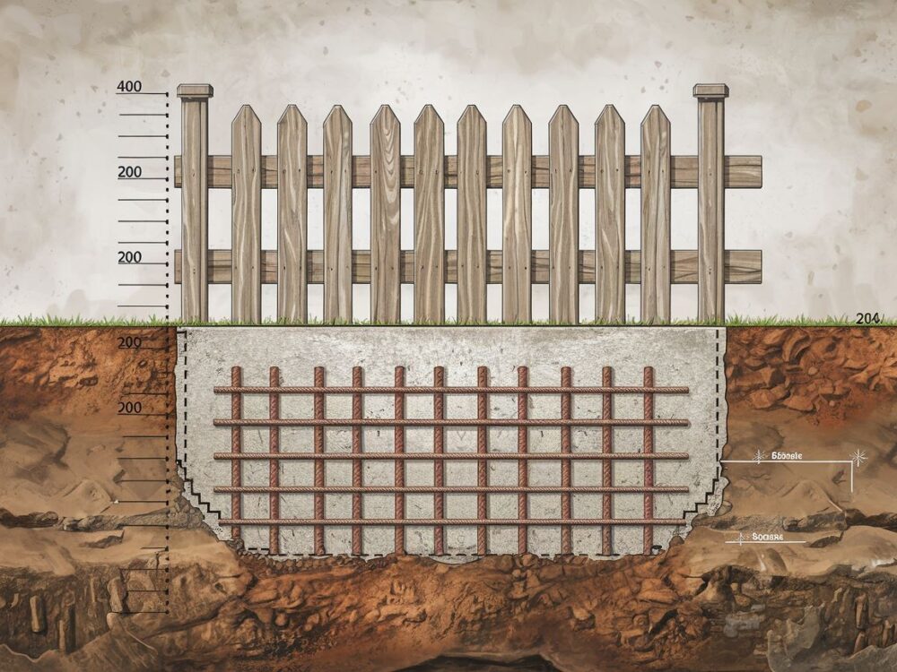 Wykonanie fundamentu ogrodzeniowego