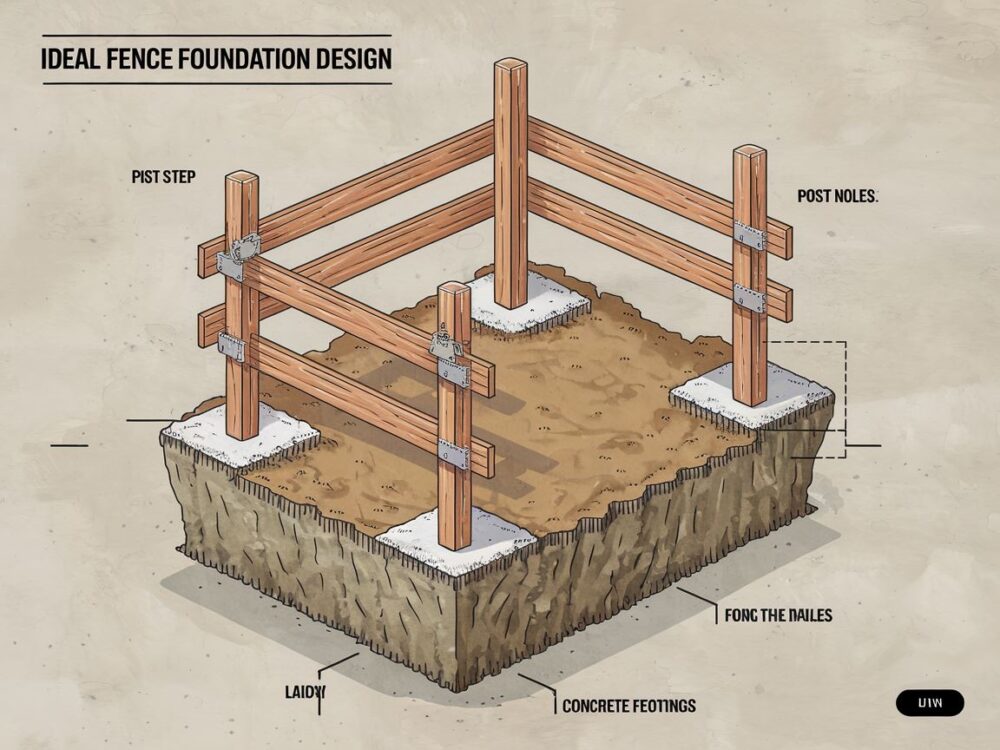 Wykonanie fundamentu pod ogrodzenie